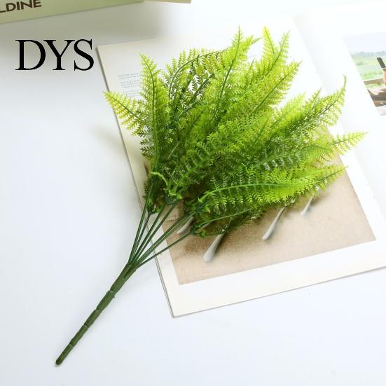 Faux Plant Simulation DIY 7 Branches Plastic 49 Refreshing Leaves Fake Greenery Fern Home Supplies Realistic Appearance