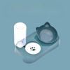 Cute Pet Cat Bowl Automatic Feeder Water Dispenser Dog Cat Food Bowl with Drinking Raised Stand Double Dish Bowls Pet Supplies