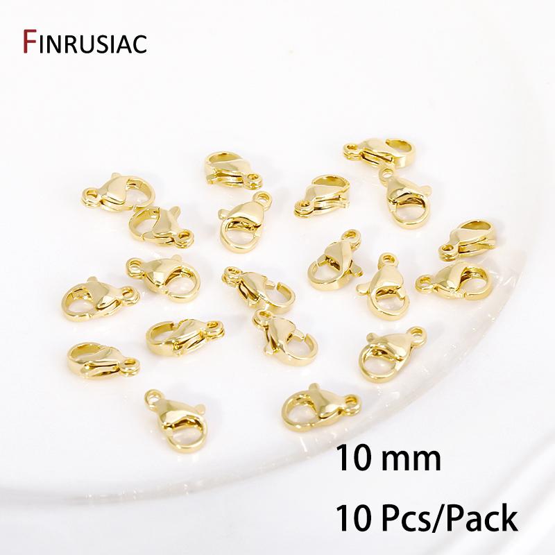

DIY Jewelry Making Accessories,14K Gold Plated Crimp End Beads,Lobster Clasp,Extender Tail Chains Wholesale