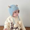 Lamb Design Baby Beanie Thick Knit Earflap Cap Comfort Toddler Hat  Autumn Winter Wear