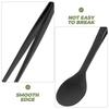 Multi-functional Sauce Spoon 2in1 Design Portable Picnic Utensil Stainless Steel Flavor Test Spoon Tweezers Kitchen Utensil