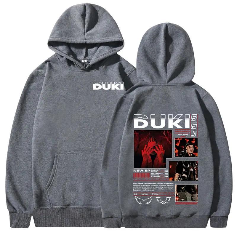 Duki Hip-hop Singer Rock Rap Classic Men Plus-size Sports Hoodie Street Harajuku Fashion Autumn Winter Long-sleeve Sweatshirt