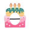 Multicolor Party Photo Props Felt Headgear Hat Funny Cake Hat Party Cap  Gift