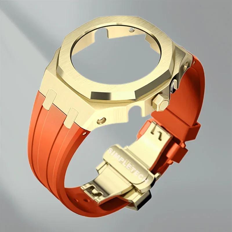 Mod Kit GEN5 GA2100 Metal Bezel for G shock Casioak Modification 4th Generation Rubber&Steel Watch Case Strap GA-B2100 2110