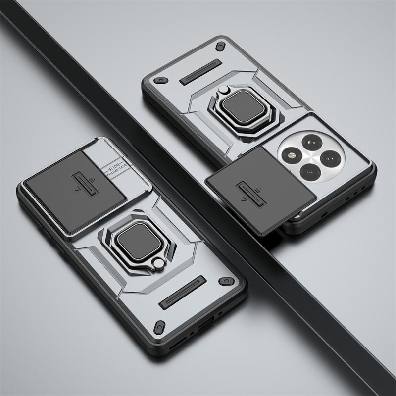 

Чехол-держатель для телефона OnePlus 13 5G China Celulares для OnePlus 13, противоударный, раздвижной, с окном, Funda Para Back Cover For OnePlus 13 5G серый