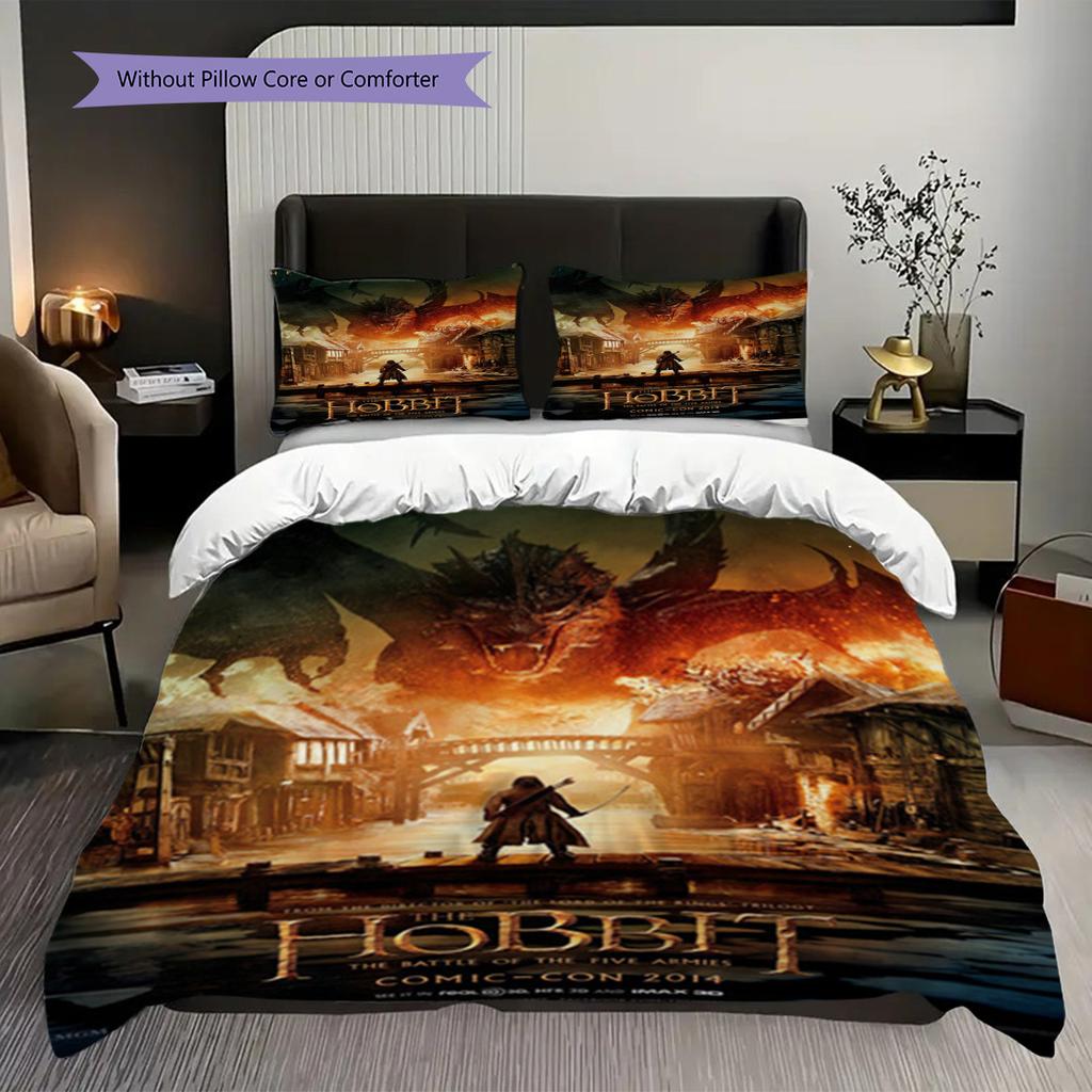 Hobbit Battle Five Armies Bedding 1 Duvet Cover 2 Pillowcase Without Core Bedding Set Christmas Birthday Gift Duvet Cover And Pillowcase
