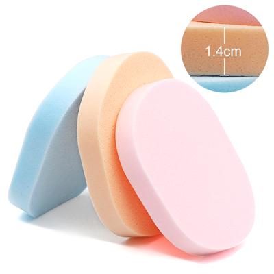 Burete de curățare pentru spălarea feței Burete pentru machiaj facial Flutter 14mm grosime Dispozitiv de îndepărtare a pufului cosmetic Instrument de spălare a feței