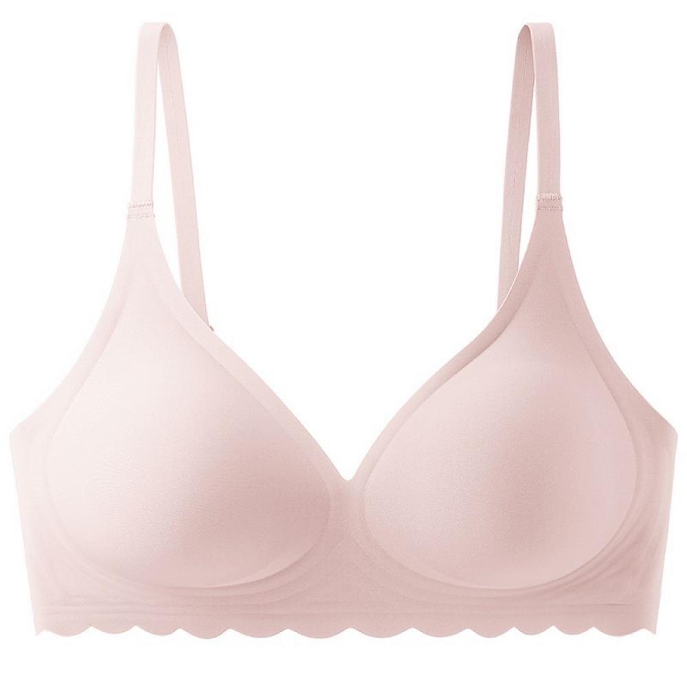 Wavy Edge Push Up Bra Backless Women Jelly Bras Low Cut Sexy Plunge Brassiere Open Back Wedding Underwear Invisible Seamless Deep V Lingerie
