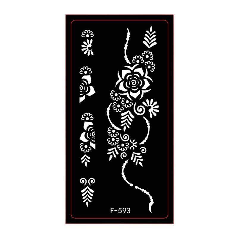 Pet Hollow Tattoo Template Middle East Indian Tattoo Sticker Body Painting Template Sticker Inkjet Painting