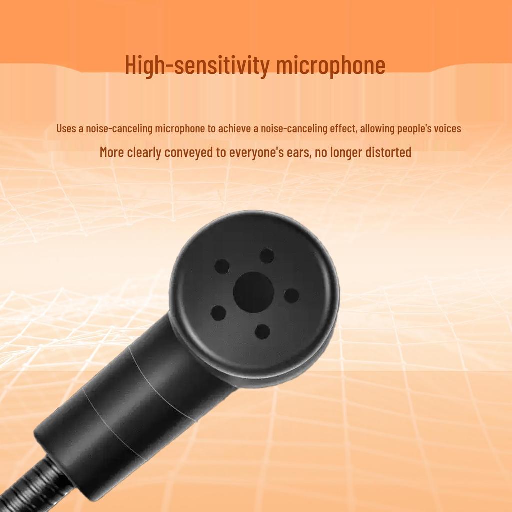 Universal Wired Headset & Ear-hook Microphone for Megaphones and Waist-mounted Speakers