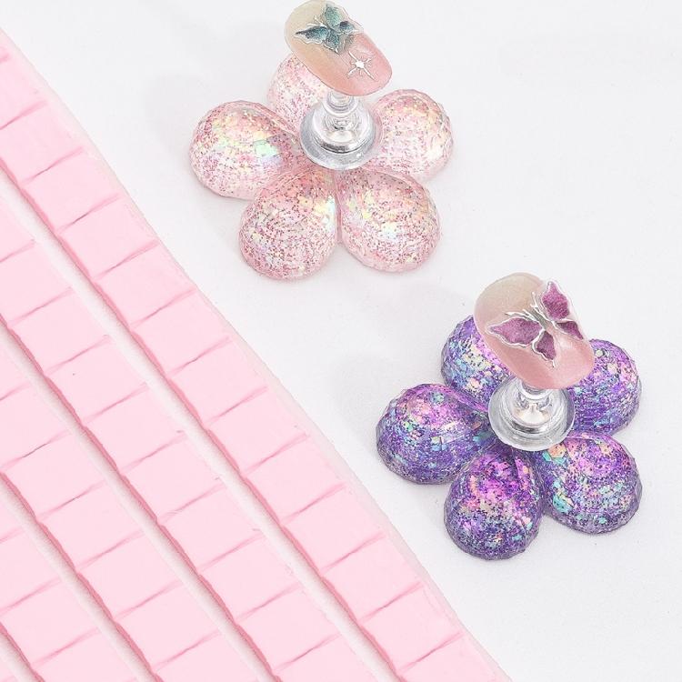 Nail Holder for Display Painting Nails Magnetic Practice Nail Stand Fake Nail Holder for Press On Nails Adhesive Putty
