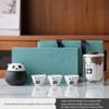LISM Far Mountain Panda Portable Ceramic Tea Set