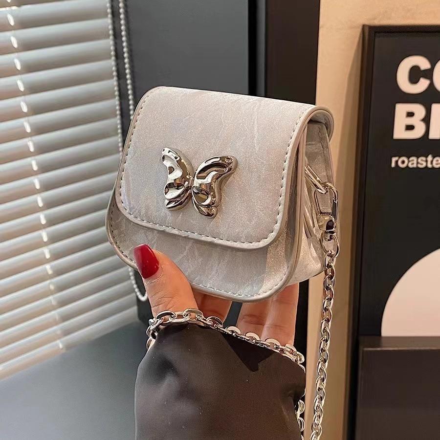 Lisheng spring and summer new women's mouth red envelope fresh and sweet bow chain shoulder bag mini messenger bag personality trend