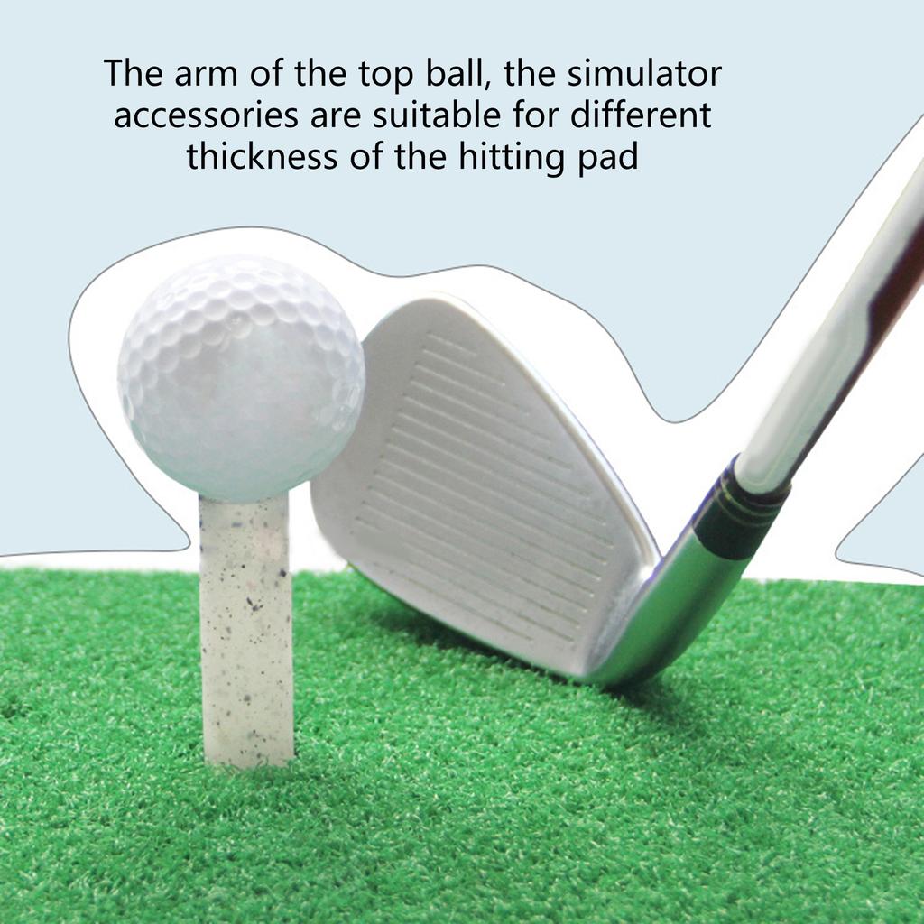 4 Pcs Golf Practice Tees Indoor and Outdoor Golf Soft Rubber Tees Holder for Golf Hitting Mats and Outdoor Training