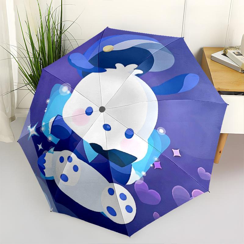 

1pc Blue Heart Automatic Opening/Closing Umbrella with Foldable Design, Iron Frame for Outdoor Use - Perfect Gift for Fans, Travelers, and Daily Use.F