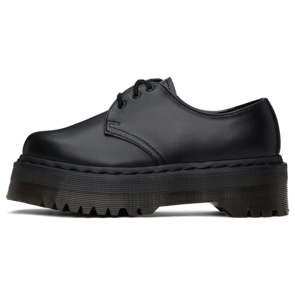Dr. Martens Vegan Leather Comfortable Casual Low-Top Thick Sole Shoes Unisex Shoes Black 30651001