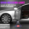AABJD1 1/2Pcs LED Car Door Welcome Light Projector Lamp Auto Styling Decor  For Kia Pegas Sorento Soul Cerato Sportage Optima Ceed  KX5