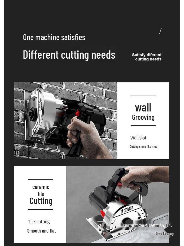 Multifunctional Handheld Cutting Machine: Marble, Stone, Tile & Wood Electric Saw