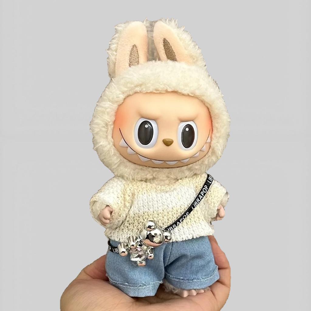17cm Labubu Doll Accessories Clothing Suitable for V1 V2 V3labubu Fashion Personality Cute Toy Birthday Gift