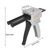 Dispenser Gun for Epoxy Resin Cartridges, 50ML Dispensing Gun Kit, AB Epoxy Adhesive Gun Mixing Universal 1:1/2:1 Adhesive Application Handle Tool, Im