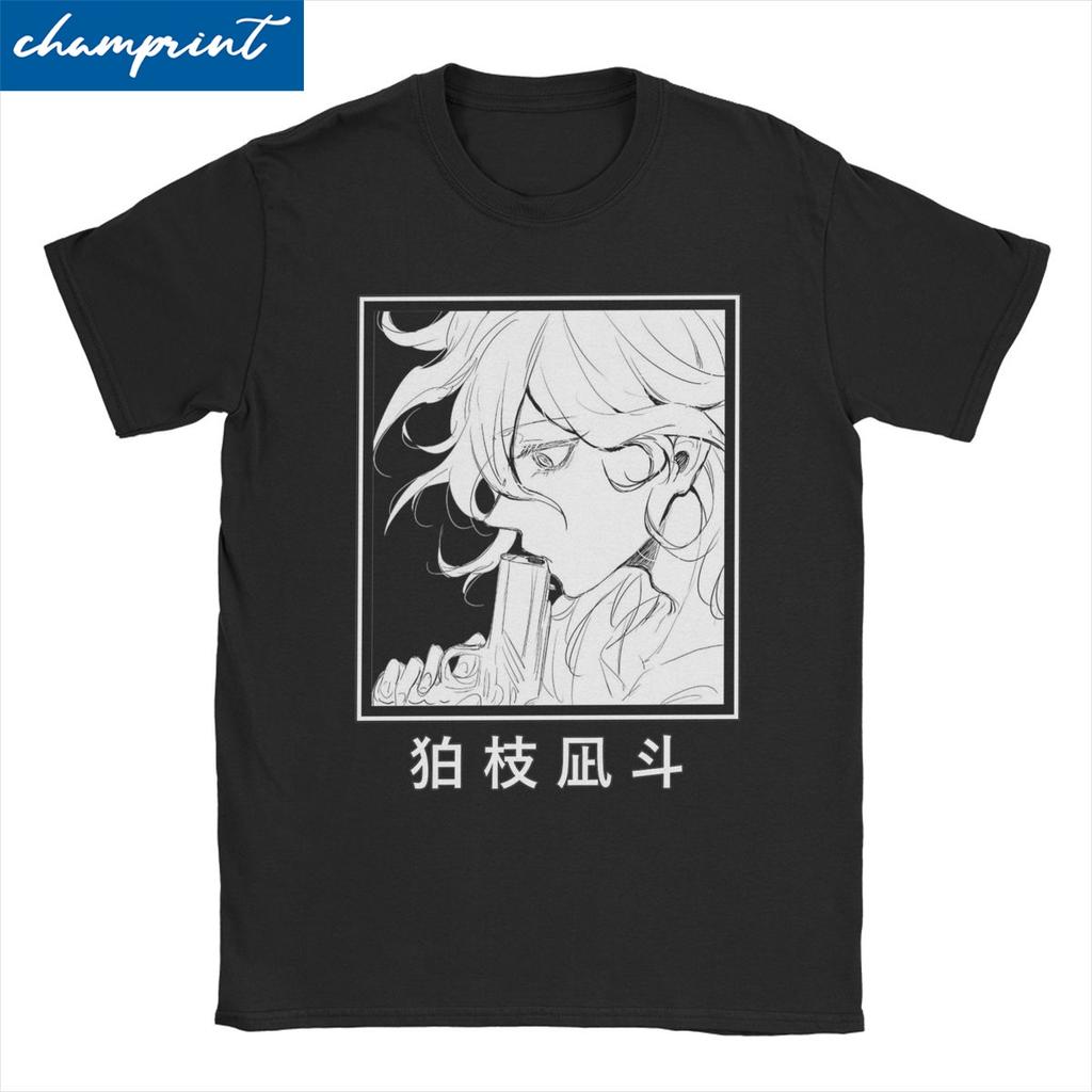 Nagito Komaeda Gun Manga TShirts for Men Women Danganronpa Awesome Cotton Tee Shirt Crewneck Short Sleeve T Shirts Clothes