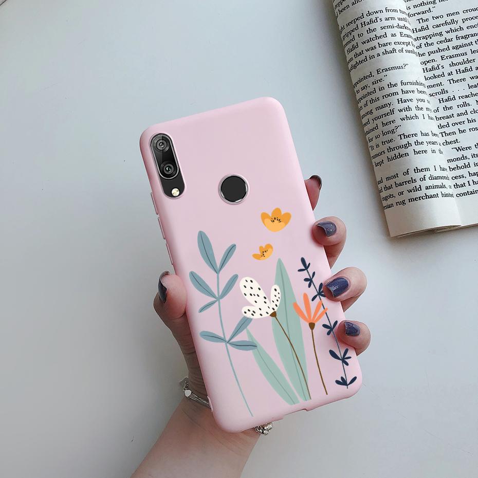 

Чехол Y7 2019 Цветок Ромашки Задняя Крышка Для Huawei Y7 2019 DUB-LX1 Силиконовые Fundas Мягкий ТПУ Чехол для Телефона Для Huawei Y7 Y 7 2019 Coque Huawei Y7 2019