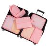 7 Pcs/Set Travel Organizer Storage Bags Suitcase Packing Cubes Set Cases Portable Luggage Clothes Shoe Tidy Pouch Folding