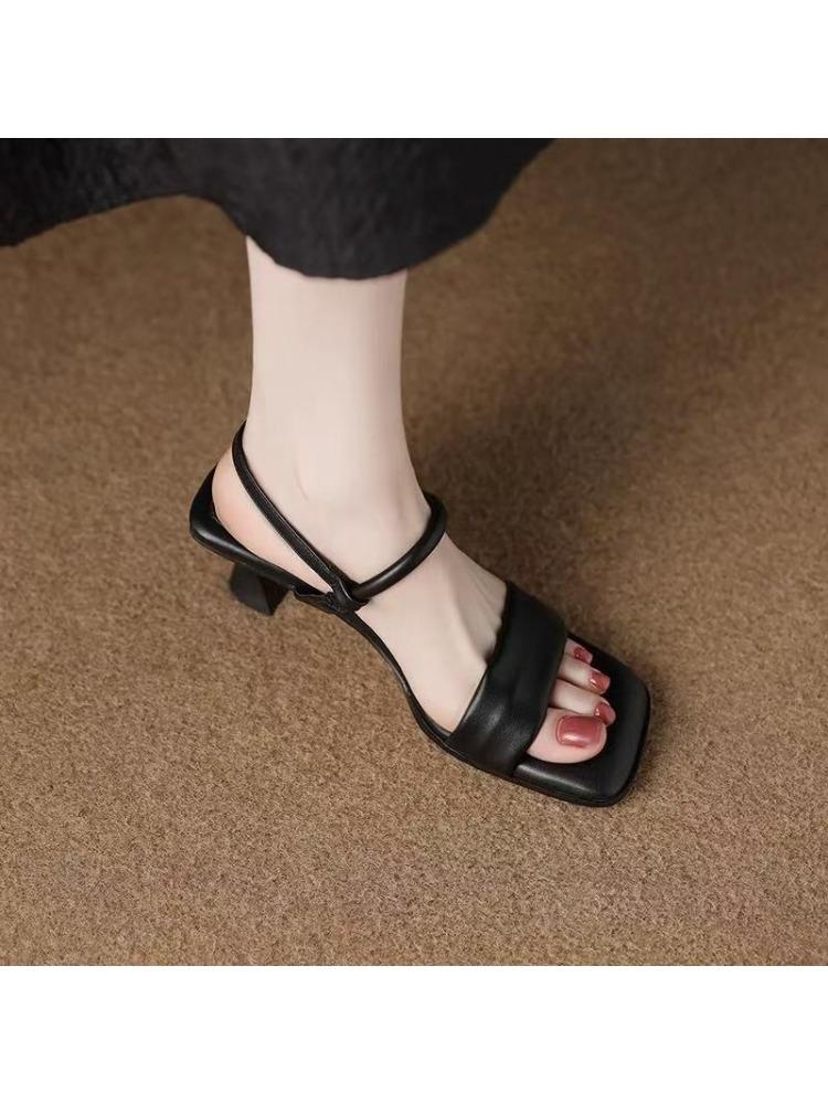 Fashion Stunning, Fashionable, High-end and Elegant Women's Sandals for 2025 Summer Wear, Paired with A Skirt and High Heels