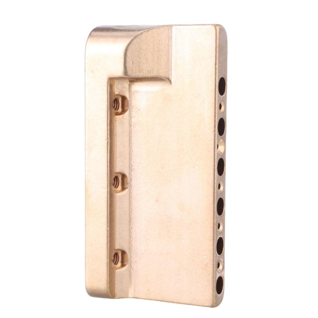 Professional Electric Guitar Bridge Block Replacement Brass Tremolo Block for Tremolo System Bridge Easy Installation