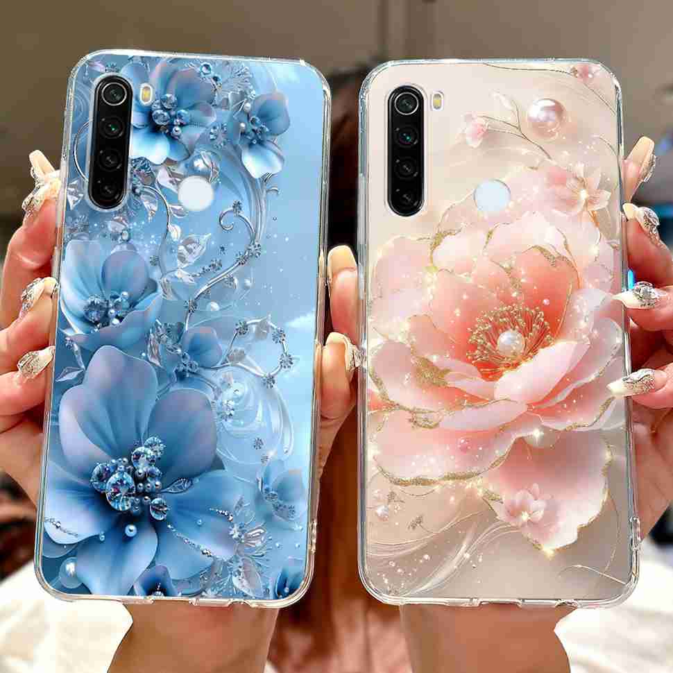 For Xiaomi Redmi Note 8 Case Vintage Dragon Luxury Flower Soft Silicone TPU Cover For Redmi Note8 Note 8T Phone Cases Shockproof
