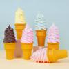 Simulation Ice Cream Cone Prop: Crispy Sweet Cone Model for Night Market Stall or Dessert Decor