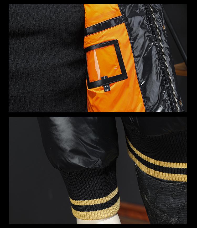 Trendige weiße Herren-Daunenjacke mit heller Oberfläche (Modell 2025) – Dick gefütterter und leichter Wintermantel