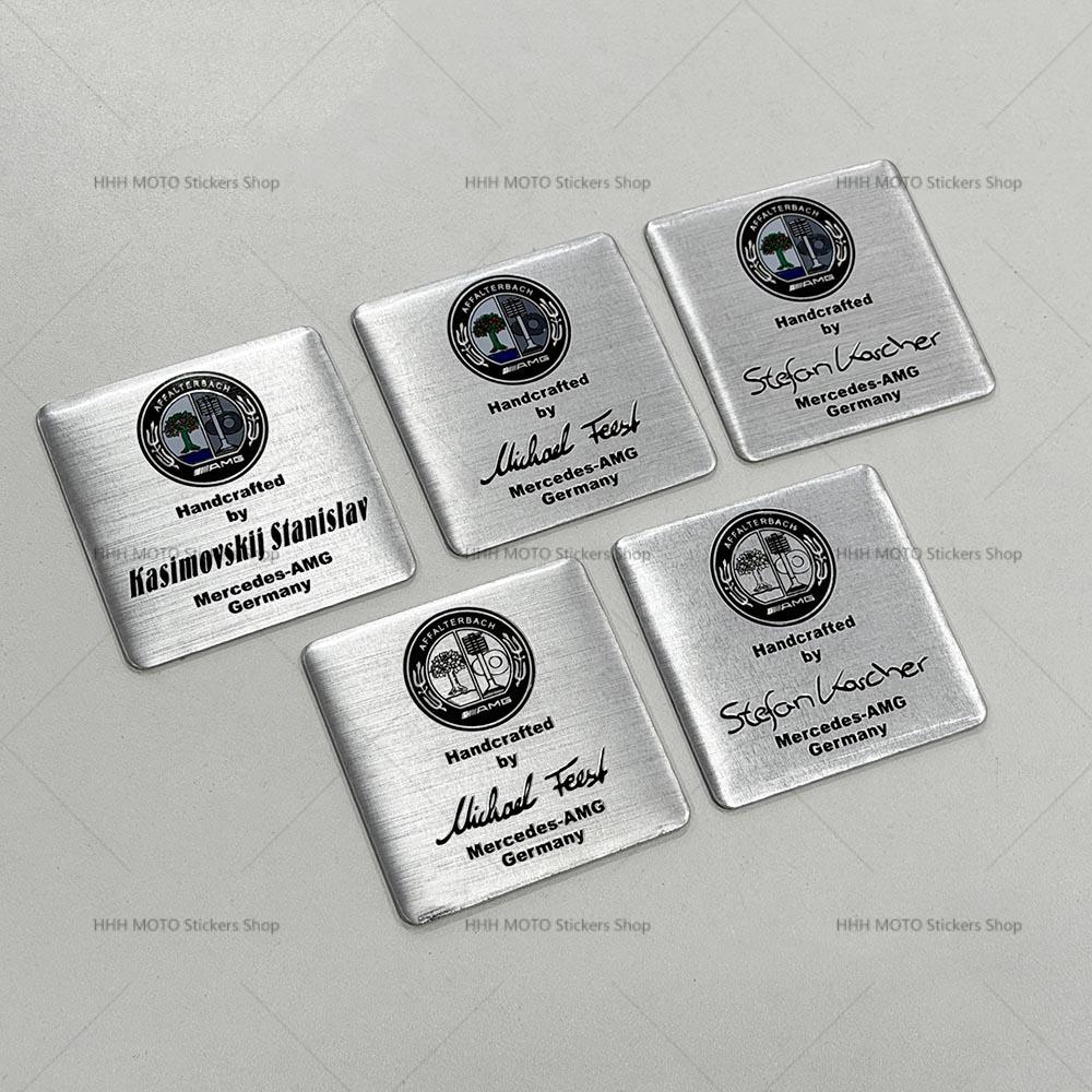 Car Engine Sticker AFFALTERBACH Nameplate Label Emblem Sticker for Mercedes Benz AMG Maybach W205 W213 W166 W177 W463 W464 CLA