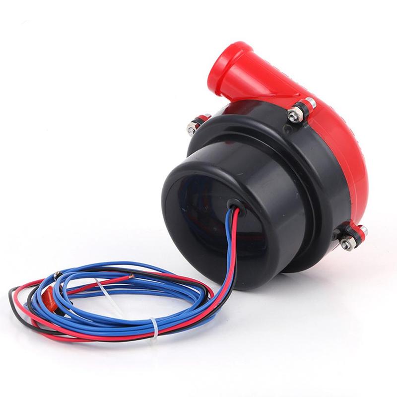 Universal 12V Car Fake Dump Electronic Turbo Blow Off Hooter Valve Analog Sound BOV Electronic Relief Valve Red