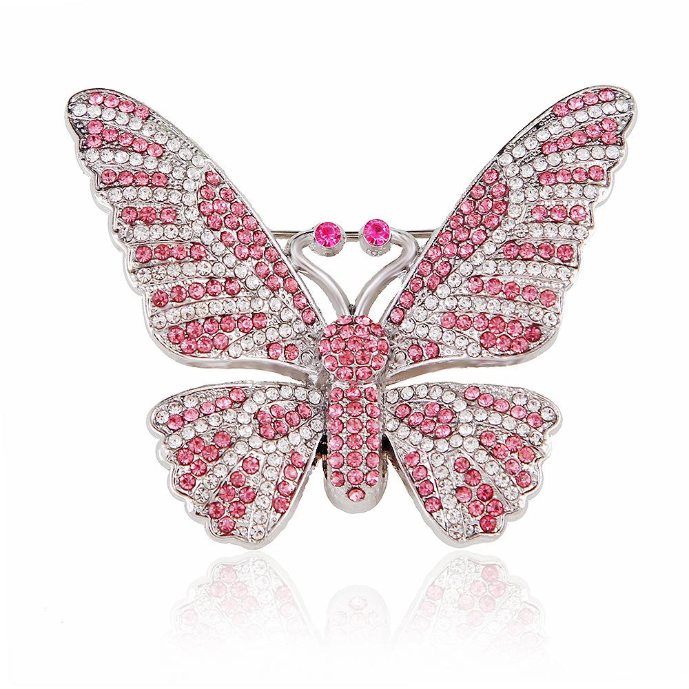 

Прочная Искрящаяся Бабочка с Драгоценными Камнями Брошь Винтажный Стиль Haute Couture Сдержанное Стильное Украшение Премиальный Подарок Аксессуары для Одежды