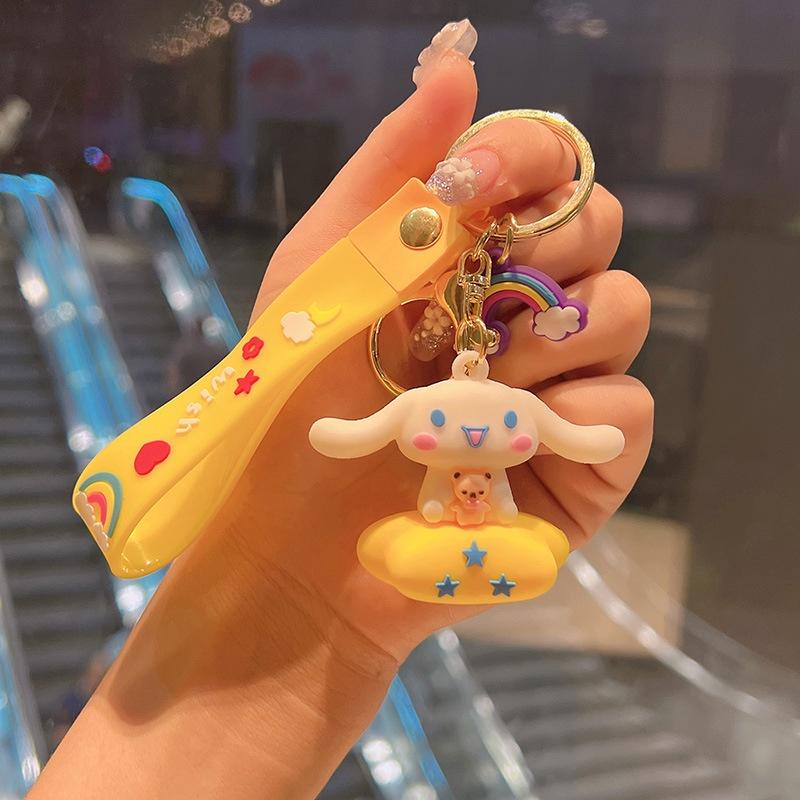 Sanrio Figure Keychain Cinnamoroll Rocket Planet Swimming Lap Moon SwimmingLap