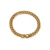 Meier Trendy ins punk style personalized hip-hop cuban link stainless steel necklace bracelet