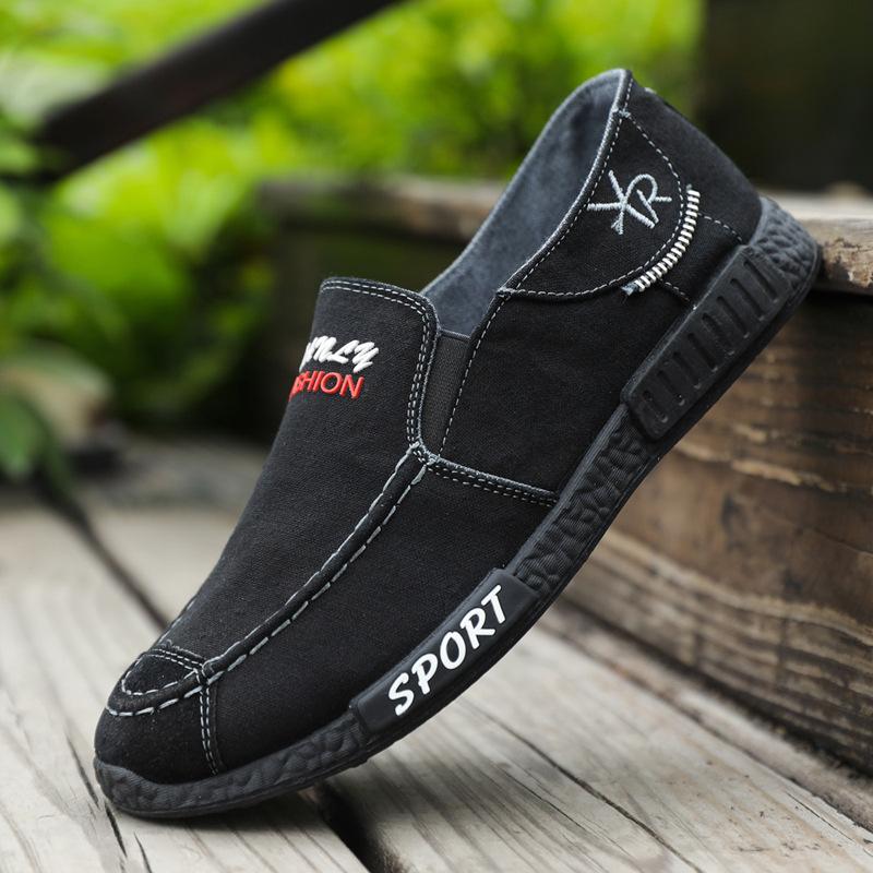 Summer Shoes Men's 2025 New Breathable Canvas Shoes Men's Versatile Casual Shoes Old Beijing Cloth Shoes Work Shoes Men