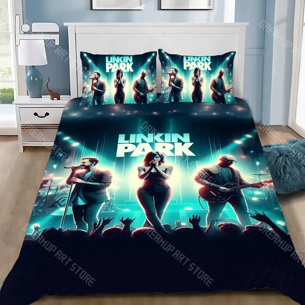 Duvet Cover Pillowcase Bedding Set Famous Rock Band Linkin P-Park Adult Boy Girl Bedroom Decoration Children Gift Single Do