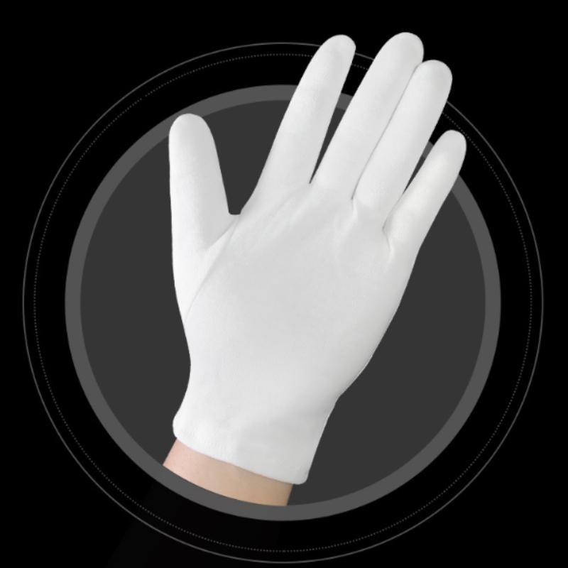 Protection Gloves White Thin Quality Sweat Absorption Driving Working Household Cleaning Tool for Women Men High Stretch Durable