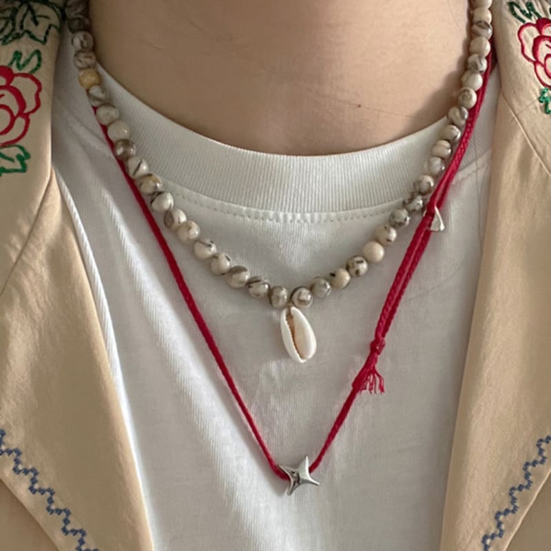 OUI SAY YES! Shell Pendant Necklace_NC283