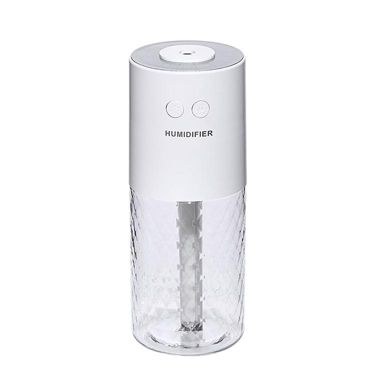 Bezdrátový přenosný zvlhčovač vzduchu do auta USB mini difuzér vodní mlhy Hydratační sprej na pokožku dárek s chladnou projekční lampou