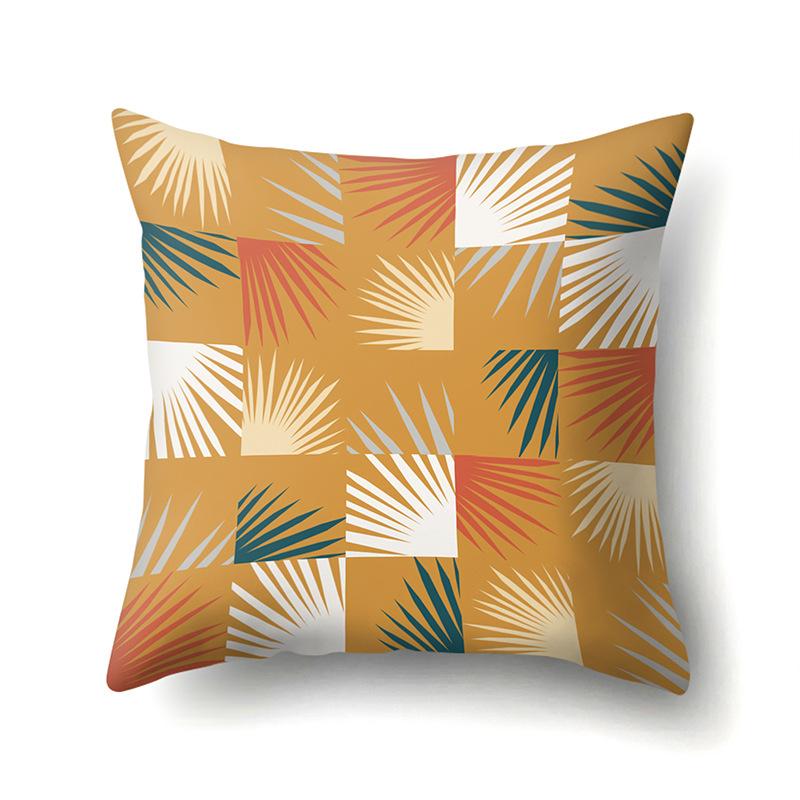 Polyester Kissenbezug Dekorative Blumen Haus Pflanze Druck Kissenbezug Lendenkissen Sofa Kissenbezug