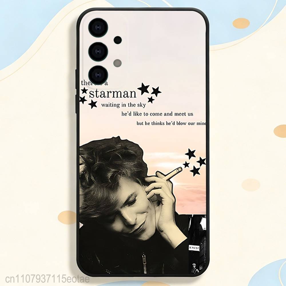 D-David Blackstar Bowie Phone Case For Samsung S25,S24,S21,S22,S23,S30,Ultra,S20,Plus,Fe,Lite,5G Black Cover