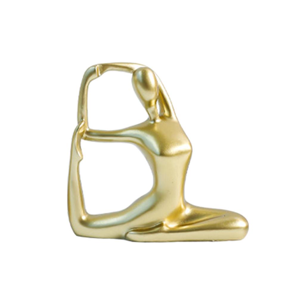 3x Yoga-Figuren, Sammlerstücke aus Kunstharz, Yoga-Statuen für Frauen, ideal als Dekoration für Schlafzimmer, Tisch, Regal oder Wohnzimmer.