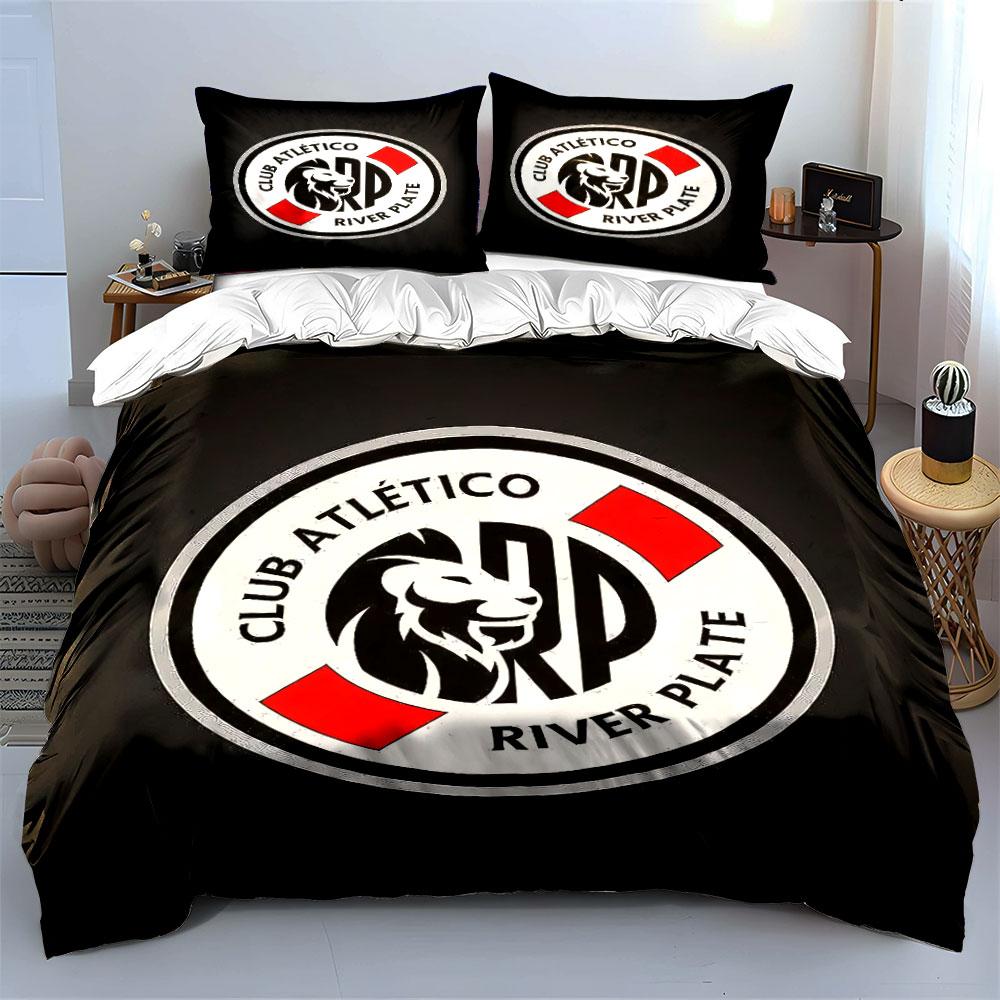 "Club Atlético River Plate Set" Bedding Duvet Cover Set Duvet Cover Pillowcases  (1 * Duvet Cover 2 * Pillowcases, Without Duvet Insert)