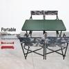 Jiaqing 1.2M Portable Folding Field Table and 4 Chairs
