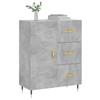 VidaXL Buffet gris béton 69,5x34x90 cm bois d'ingénierie 827896