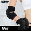 1Pair Knee Elbow Pads Thick Sponge Protective Support for Football Cycling Sports Work Collision Resistance