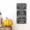 Vintage Happy Halloween Posters Metal Tin Signs Decor Wall Art Decor for Home Coffee Shop Cafe Garden Backyard